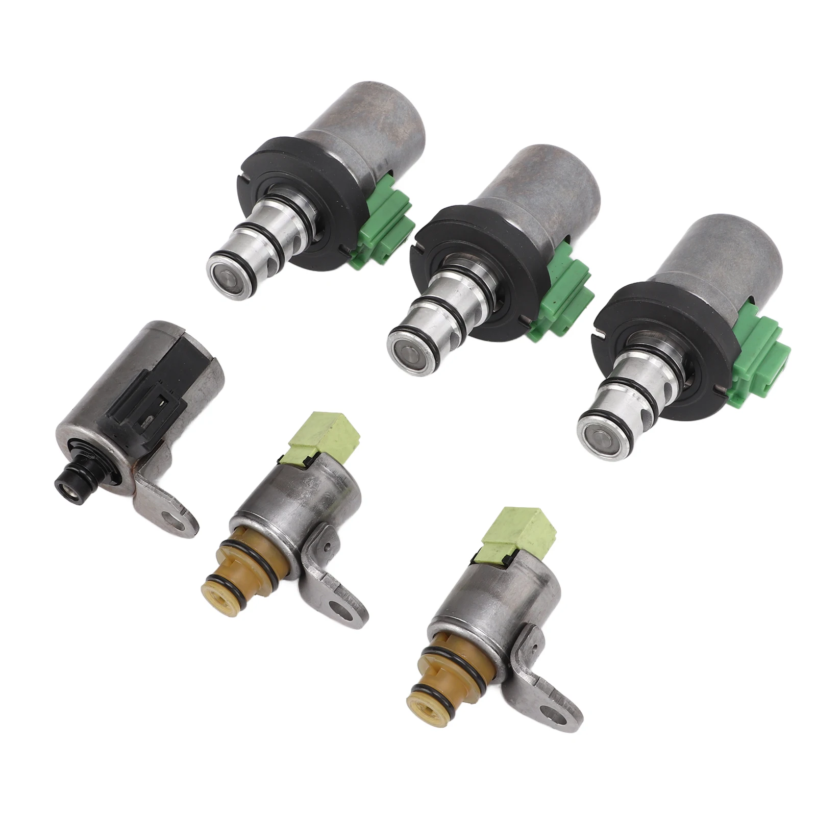 6pcs Transmission Shift Solenoid Set 4F27E Replacement for Mazda 2 3 5 6 CX‑7 MPV Trans Shift Solenoid