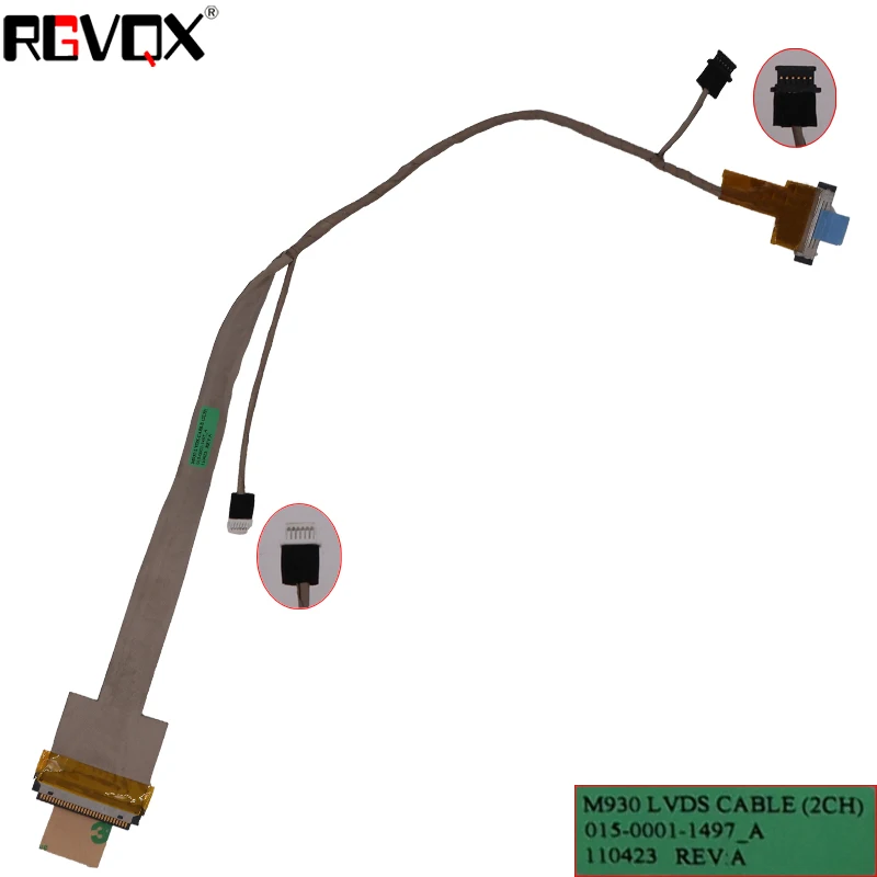 

New LCD LED Video Flex Cable For SONY VPCF12 VPCF F1 F1390 F11M1E F12AF F115FM M930 16.4" PN:015-0001-1497_A Repair Notebook LED