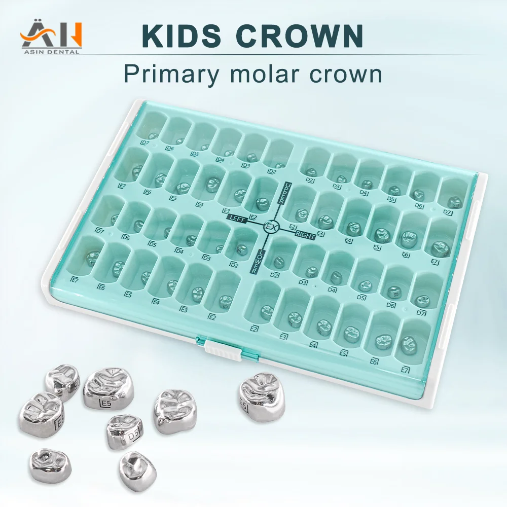 

48pcs/96pcs Dental Crowns Anterior Posterior Deciduous Temporary Preformed Molar Tooth Crown adult Kids Dentistry Material