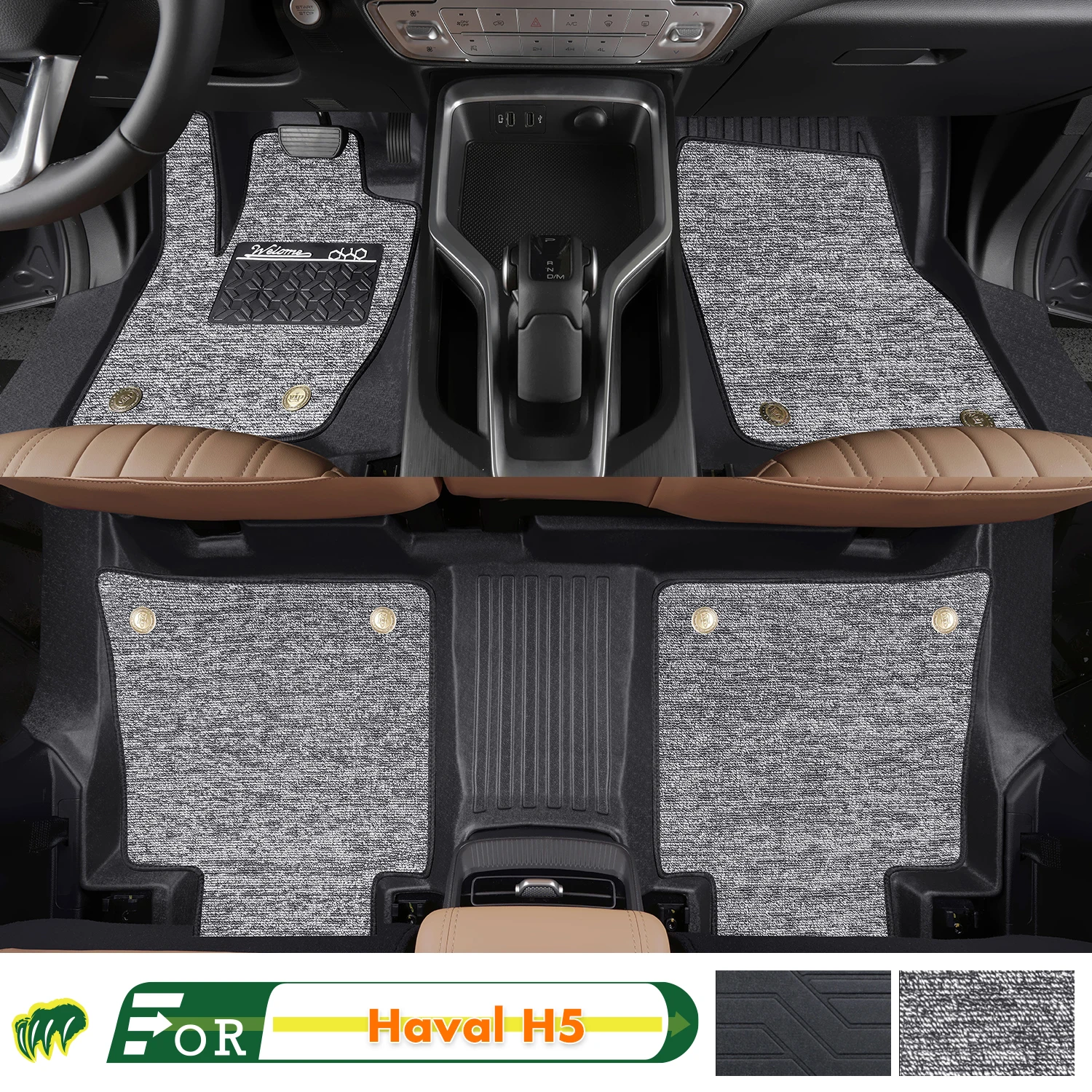 Left-hand Drive Car Floor Mat For Haval H5 2023-2024 Full Surround Foot Mat Automotive Floor Mat Interior Floor Liner