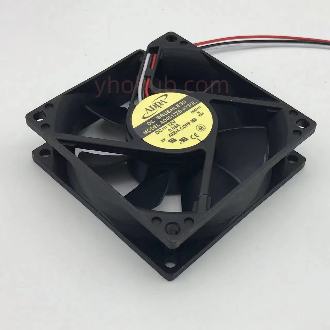 

ADDA AD0812XB-A73GL DC 12V 0.55A 3-Wire 80x80x25mm Server Cooling Fan