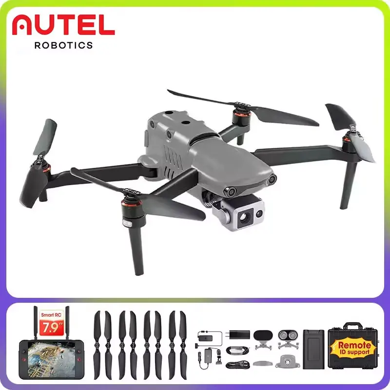 2024 New Autel Remote Control Robotics Gray Drone Evo 2 Dual 640t Enterprise V3 Thermal Imaging 42 Min