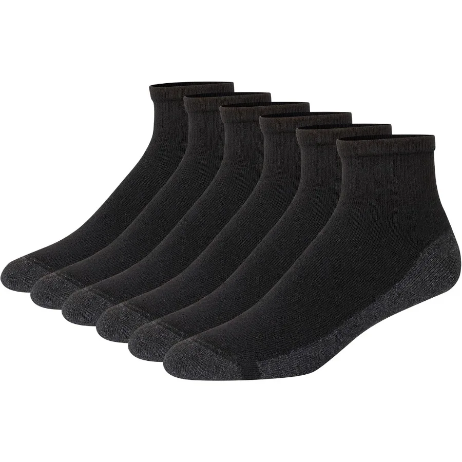 

Hanes Men's Max Cushioned Ankle Socks Multipacks for Daily Wear and Active Lifestyle Premium Softness Arch Support MoistureWick