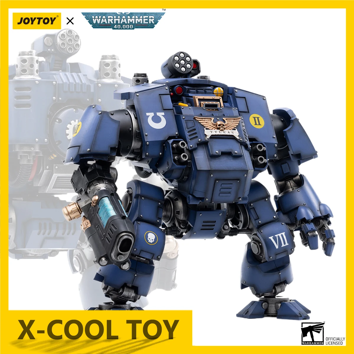 JOYTOY Warhammer 40K UItramarines Redemptor Action Figure Dreadnought Brother Dreadnought Tyleas Joint Movable Figurine Model