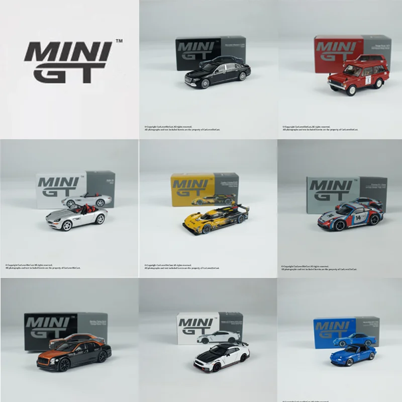 MINIGT 1:64 Mercedes-Benz Maybach S680 Bentley Flying Spur Cadillac V-SeriesR # Geschenk zur Sammlung von Druckguss-Automodellen aus Legierung