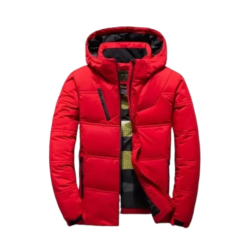 Winter new men's short down jacket simple fashion high quality thick warm outdoor leisure down jacket men winter jacket size 4XL