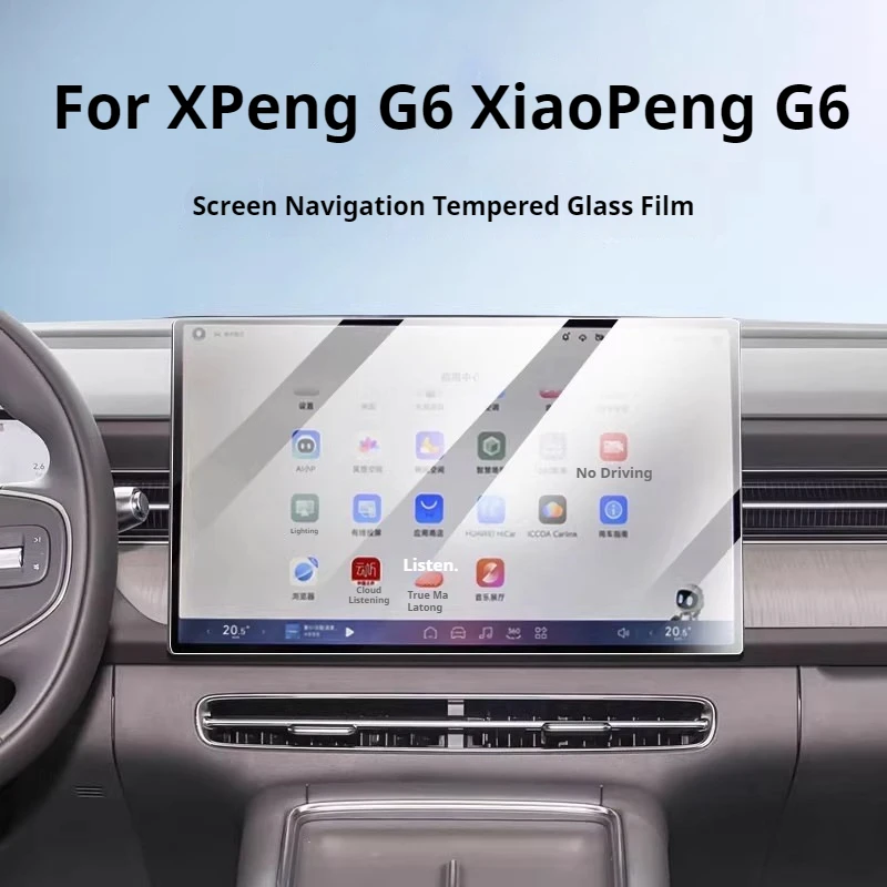 

Fit For XPeng G6 XiaoPeng G6 2025 Car Tempered Glass Film Central Control Screen Interior Protector Dashboard HD Navigation