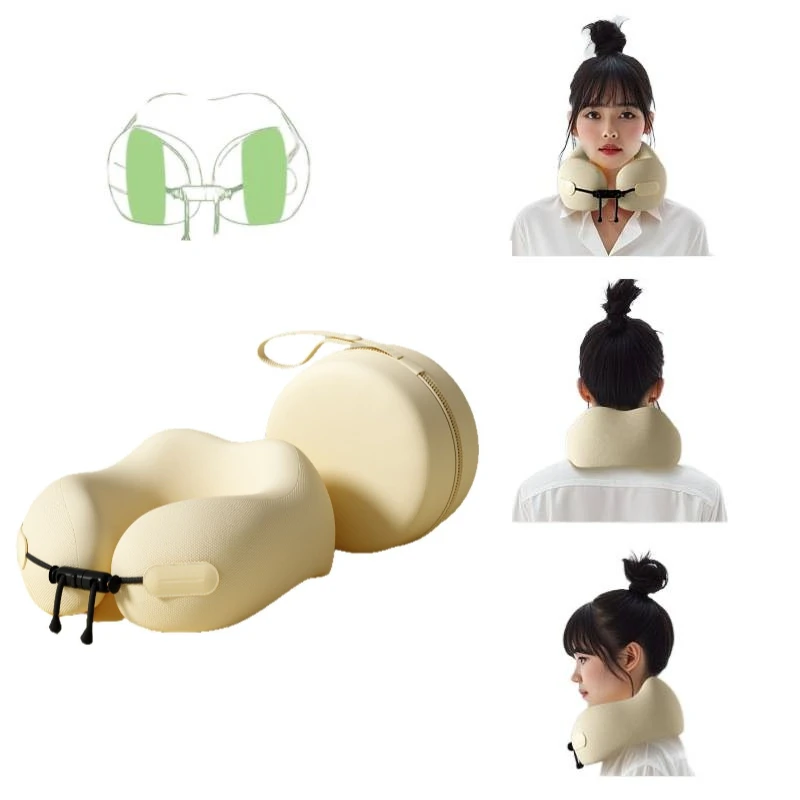 

Портативная U-образная подушка, подушка для шеи из пены с эффектом памяти, дорожная подушка для самолета или офиса, домашняя комфортная подушка для шеи