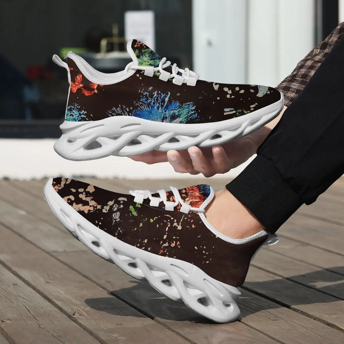 

2025 Christmas Woman Shoes Breathable Sneakers Woman Shoes Elk High Quality Fashion Light Athletic Mesh Sneakers Casual Shoes