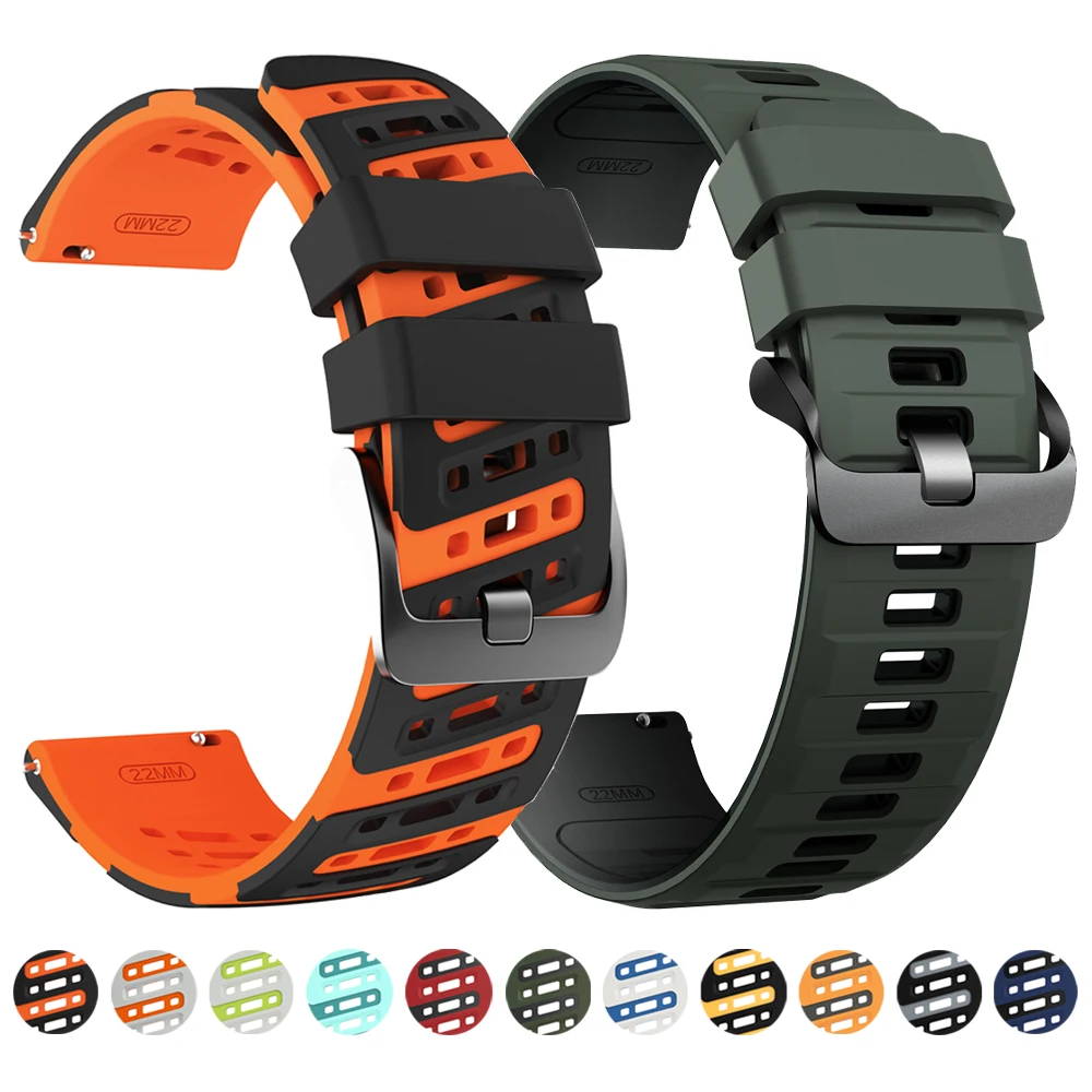 22Mm Silicone Watch…