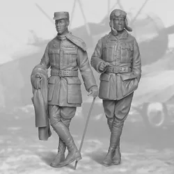 1/32 Resin Soldier Figure Model Kit French Fighter Pilot No.3 Miniature Hobby Toy Unassembled and Unpainted Free Shipping