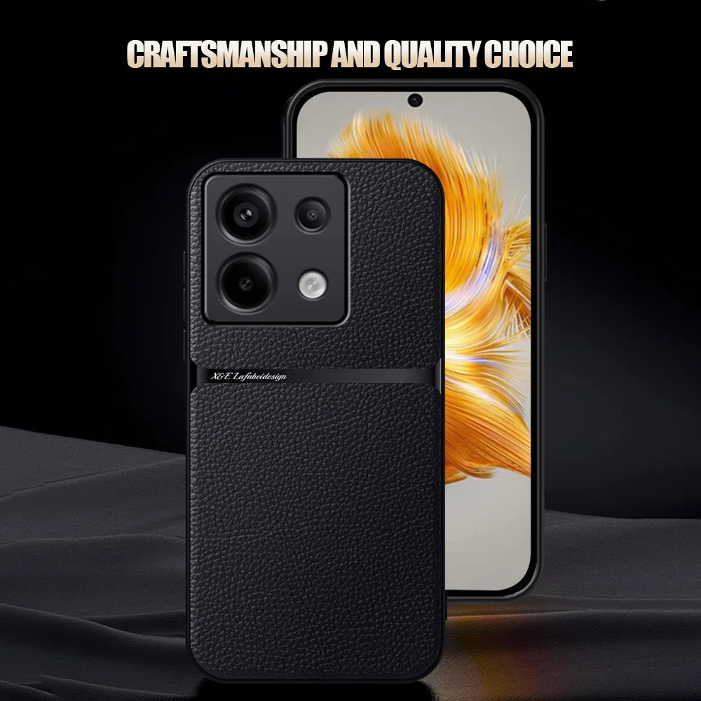 حافظة هاتف مغناطيسية من الجلد لهاتف Xiaomi 17 Pro Max 15T Pro 14 Ultra 13 12S 11 غطاء حماية فاخر غير لامع مقاوم للصدمات