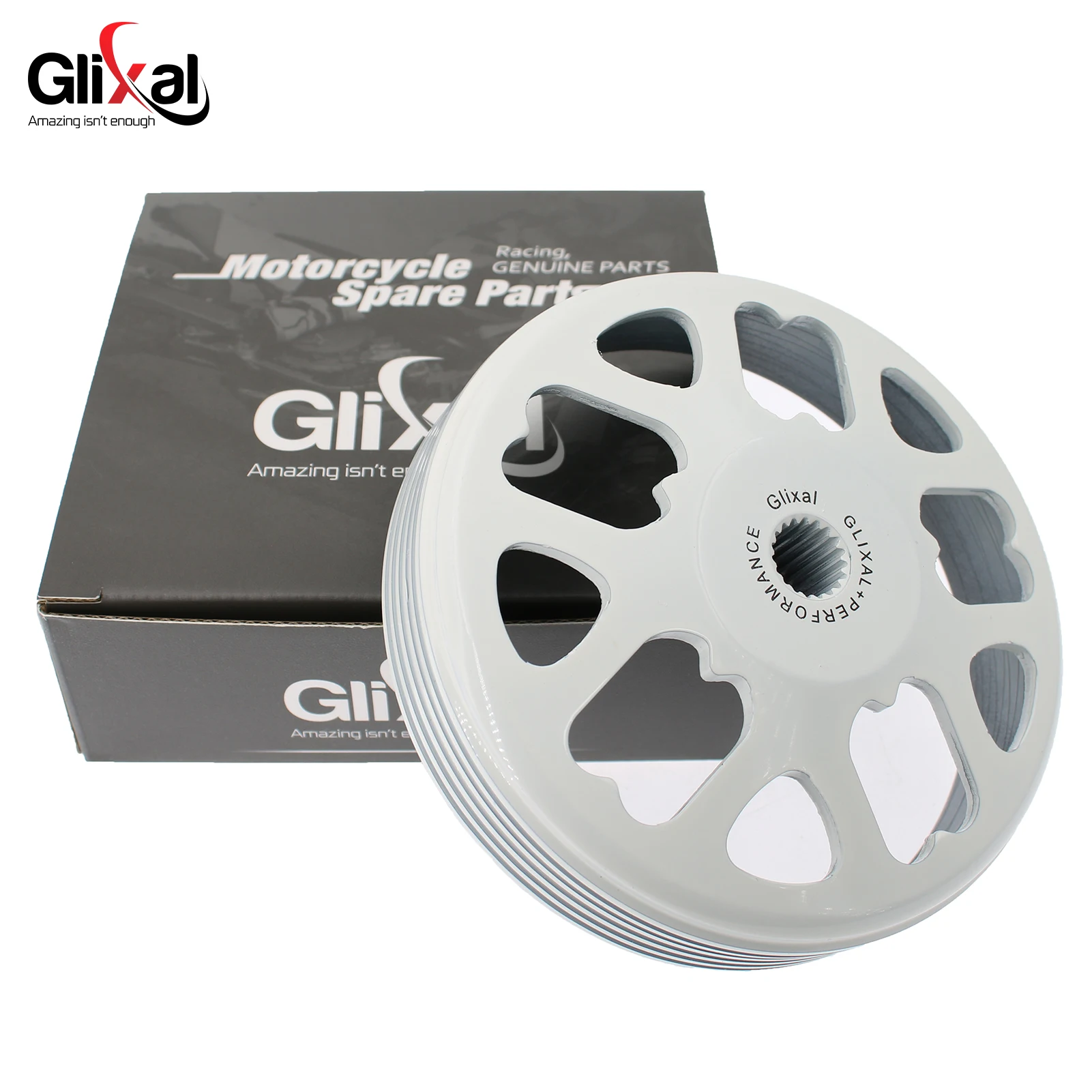 Glixal GY6 125cc 150cc 200cc High Performance Racing CNC-Manufactured Clutch Bell Drum for 157QMJ Engine Scooter Moped ATV