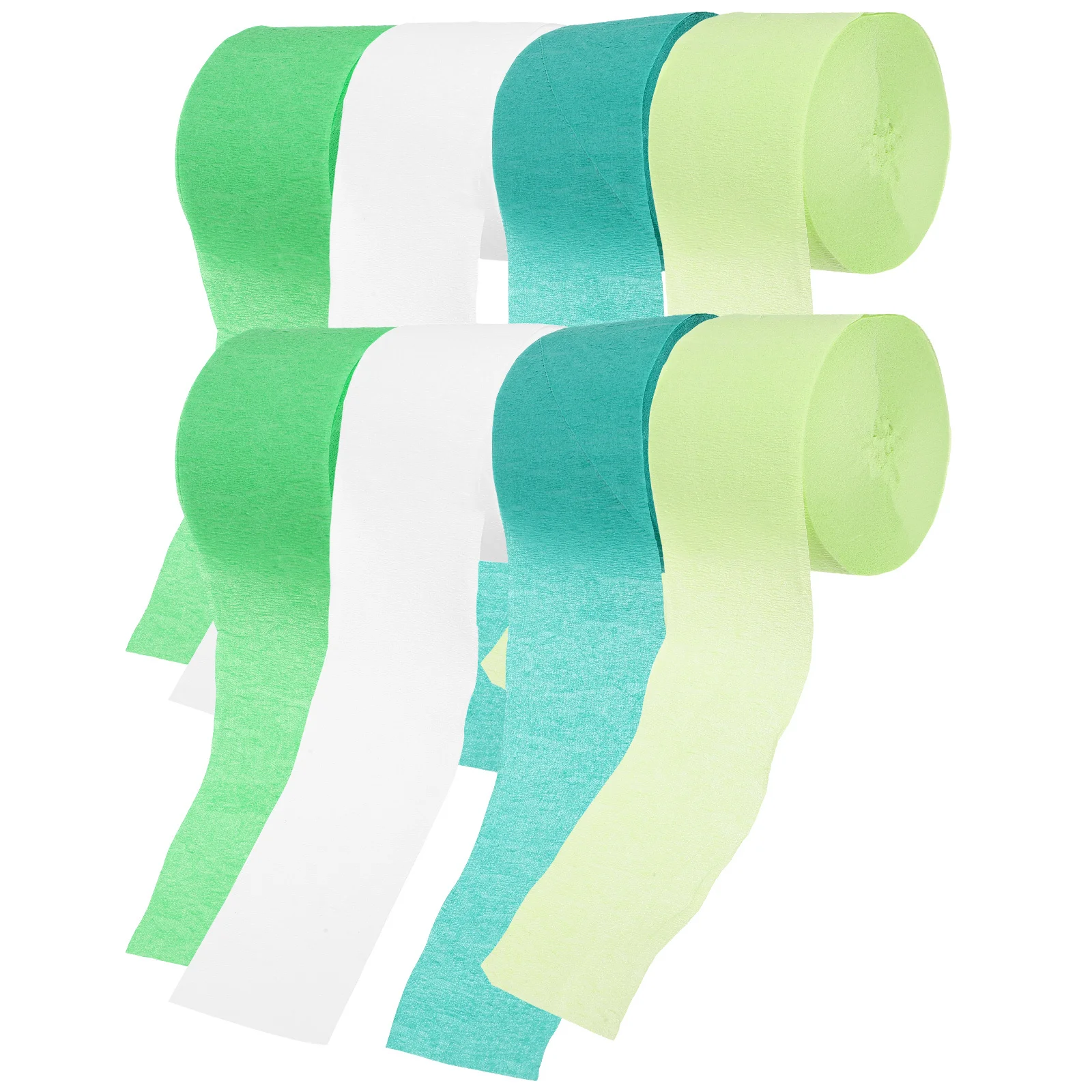 

8Pcs Delicate Crepe Paper Streamers Easy Install Party Accessory for Celebrations and Gatherings Party Decor Crepe Paper
