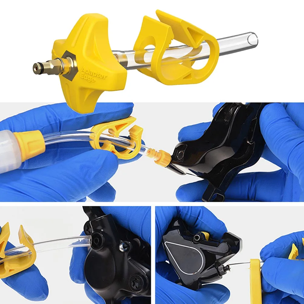 1Pc Bicycle Brake Bleed Kit Edge Adapter For SRAM Guide For RSC Level-Force Red DOT Oil Disc Brakes Yellow ABS Tool