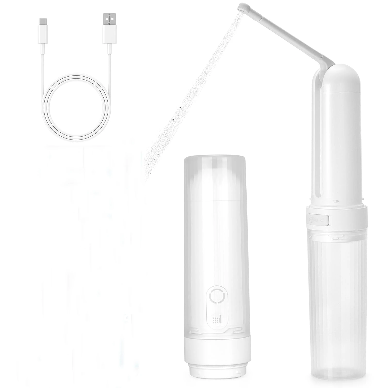 

Portable Bidet for Travel USB-C Rechargeable Travel Handheld 3 Pressure Options Portable Bidet for Women/Men High Pressure IPX7