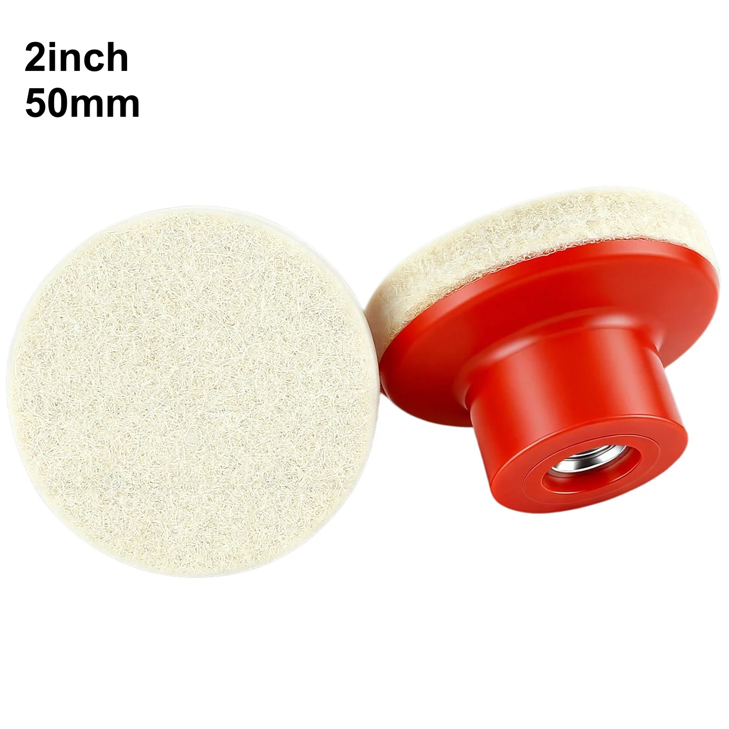 

2" 50mm Wool Polishing Wheel M10 Thread Buffer Pad for Angle Grinder Drill Metal Stainless Steel Glass Ceramic Polishing Disc