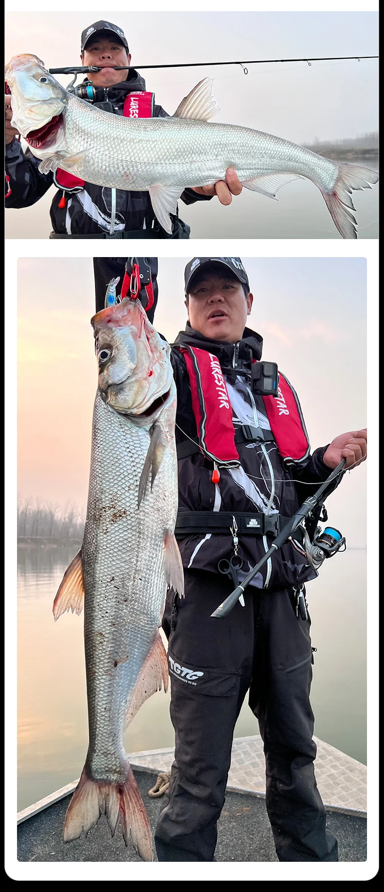 PURELURE JIEKE 9FT Spinning Casting Rod High Carbon Universal Long Throwing Angelrute in FUJI Zubehör Schnell – Detail 15