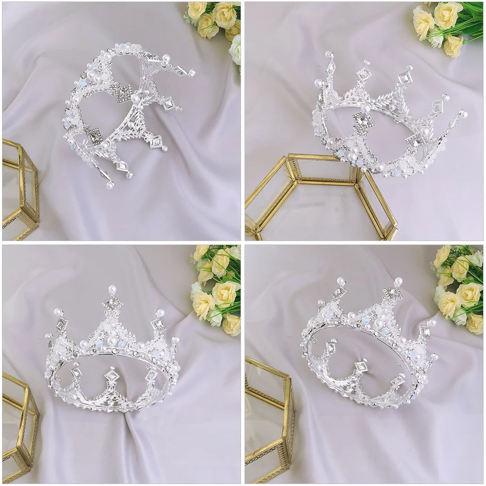 

1Pcs Children Crystal Crown Elegant Birthday Headdress Girls Party Cosplay Kids Dress Accessories Rhinestone Headband