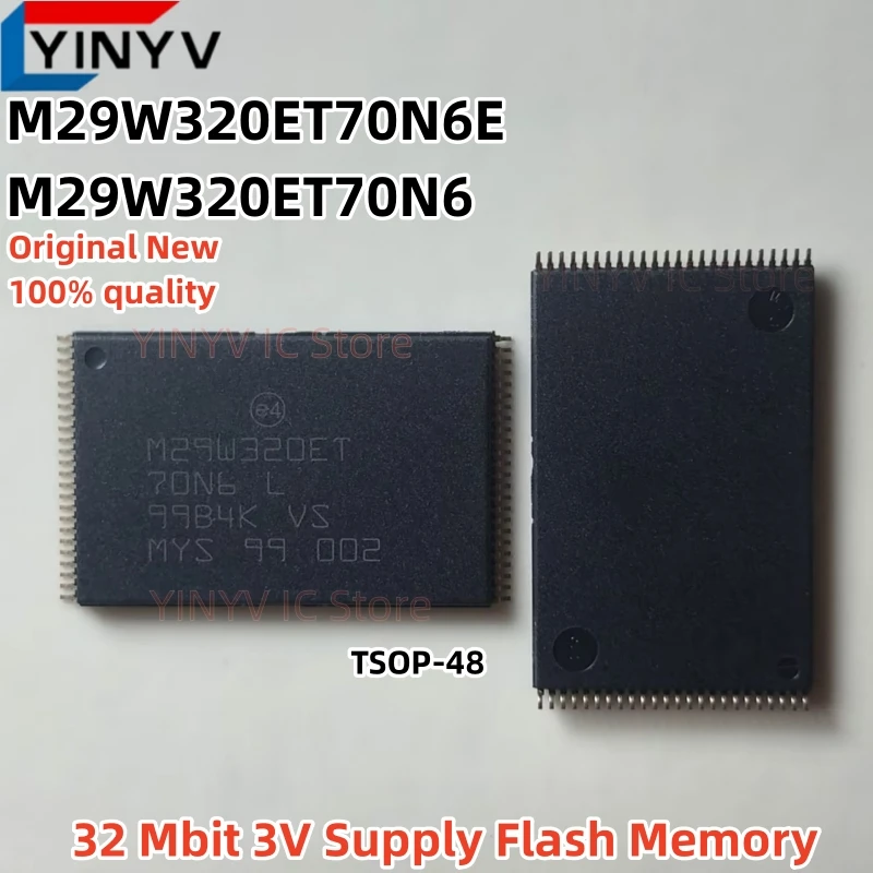 1-5Pcs M29W320ET70N6E M29W320ET70N6 M29W320ET70N6L TSOP-48 M29W320ET 32 Mbit 3V Supply Flash Memory Original New 100% Quality