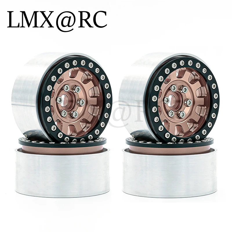 4 Stuks 1.9 Beadlock Velg Hub Cnc Aluminium Voor 1/10 Rc Crawler Auto TRX4 Axiale SCX10 90046 Redcat Gen8 Mst