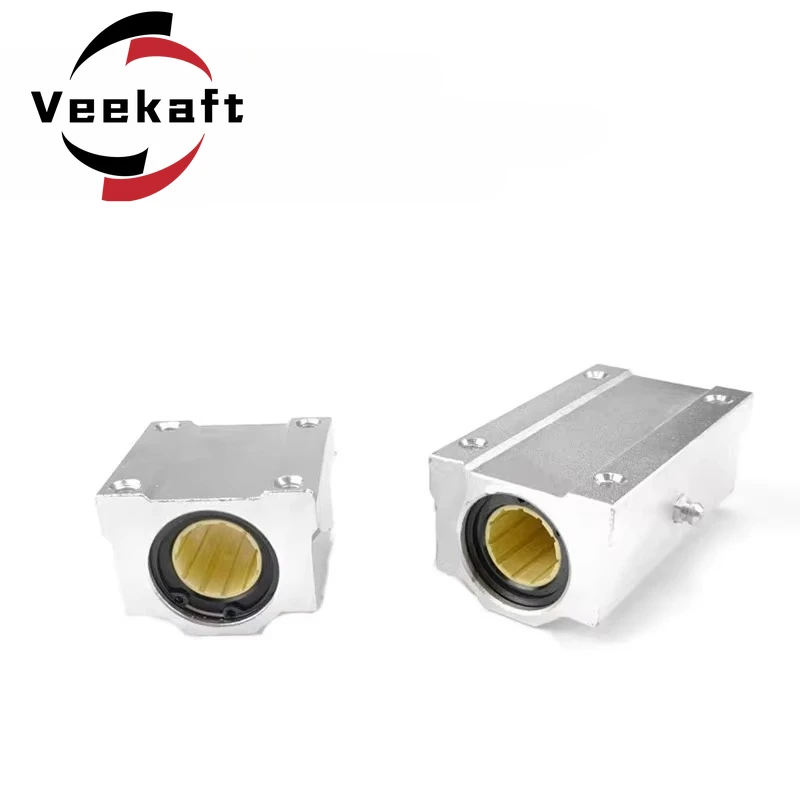 1 Buah Kursi Bantalan Geser Plastik Semua Plastik Rekayasa SC8QS SC10QS SC12QS SC16QS SC20QS SC25QS SC30QS untuk Poros Linier CNC