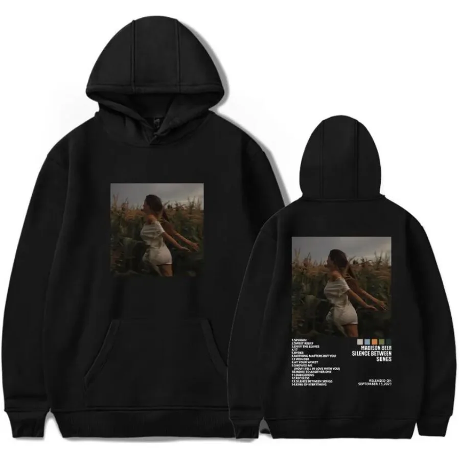 Madison Beer Silence Between Songs Album Merch Hoodie Sweatshirt Women Men Long Sleeve Fashion Pullover Harajuku Tops