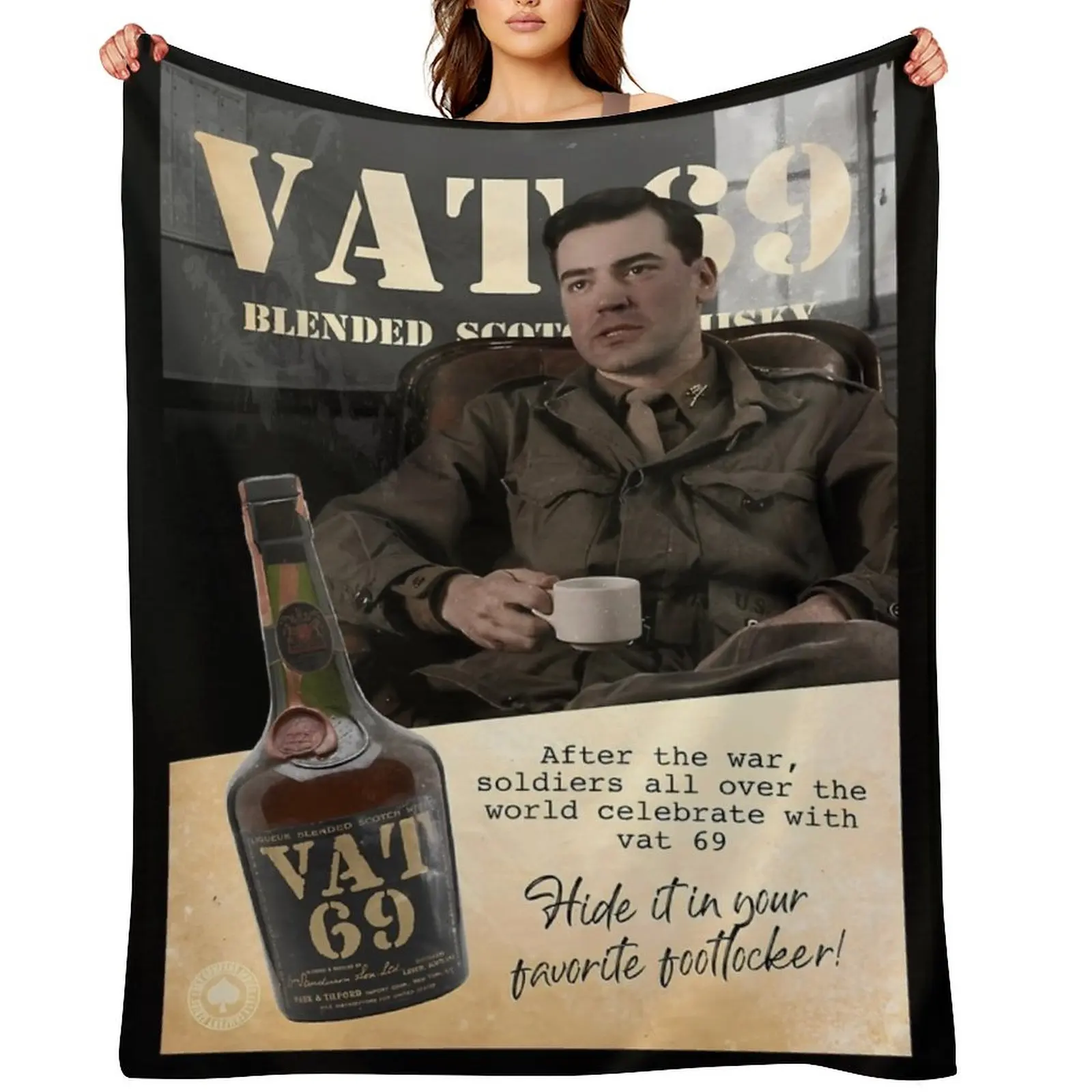 

Nix Vat 69 Throw Blanket Sofa Hairy Cute Plaid Picnic Blankets