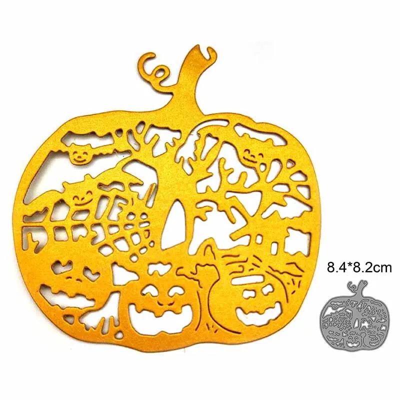 Halloween pumpkin metal cutting mold 2023 latest release scrapbook DIY greeting card metal carbon steel mold