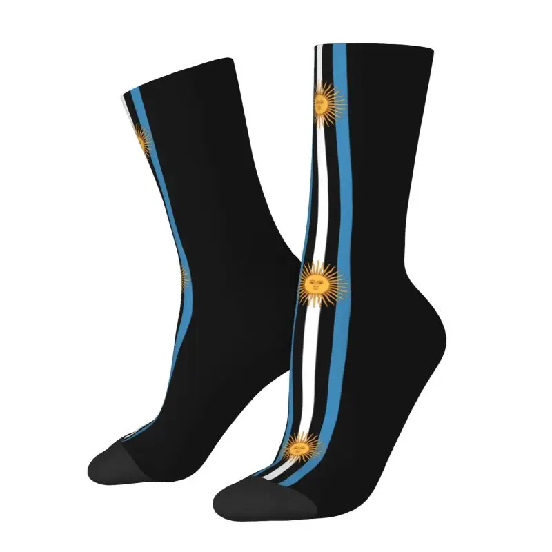 Harajuku Argentina Flag Socks Women Men Warm 3D Printing Sun Of May Football Sports Socks