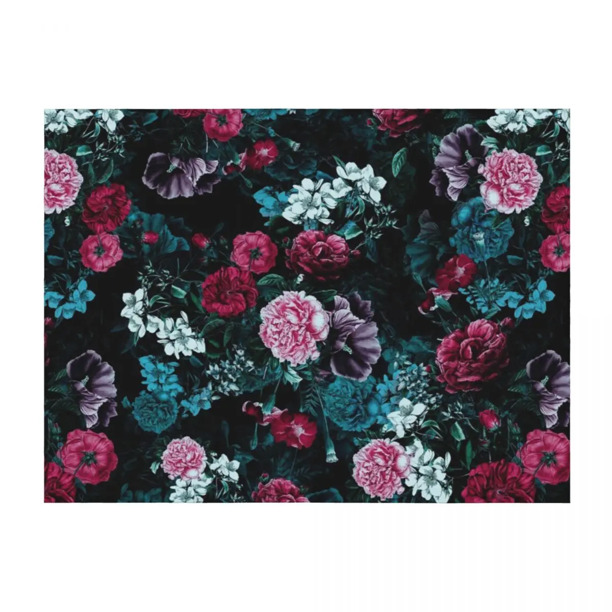 

Night Garden VII Throw Blanket Tourist Soft Hairys Beautifuls Blankets