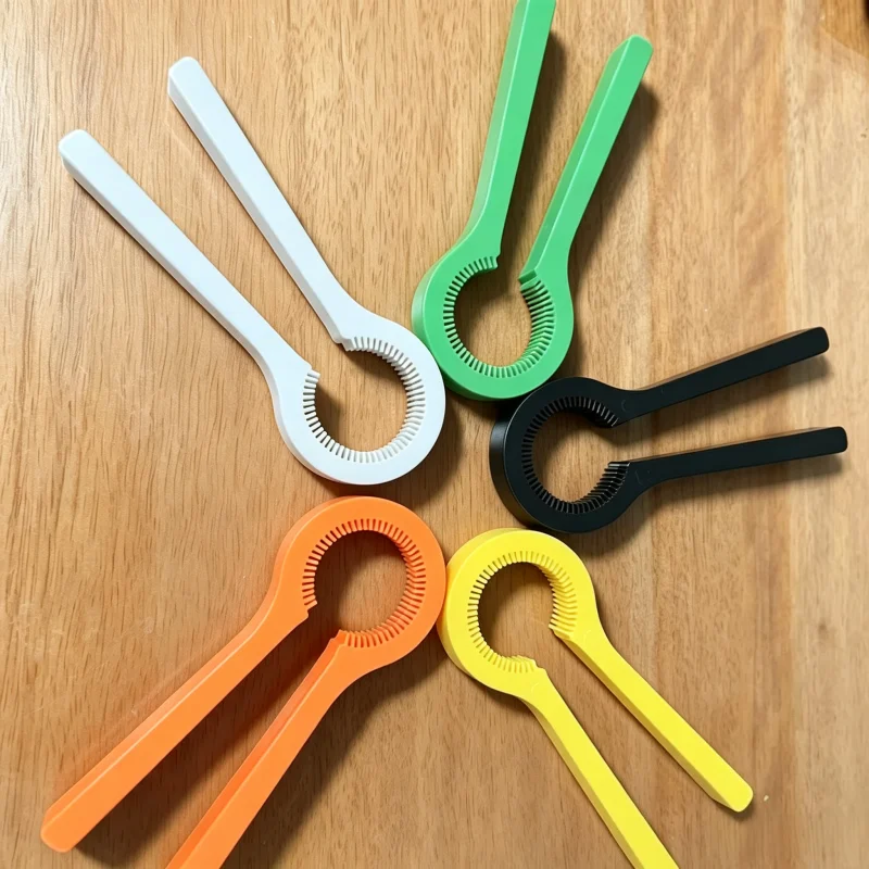 1pc Rotary bottle opener barrier-free beverage cola bottle handle style labor-saving lid opener Twist Lid Opener/Jar Gripper