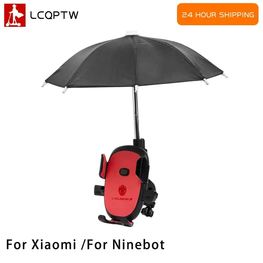 Universal Phone Holder for Xiaomi M365 PRO Mi3 for Ninebot F20 F30 Electric Scooter Mini Sunshade Umbrella Decoration Bracket