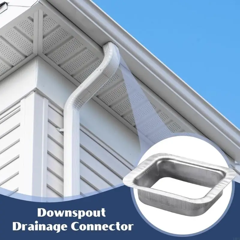 X9FA Pack of 2 Aluminum Gutter Downspout Drop Outlets K Styles Drainage Connectors