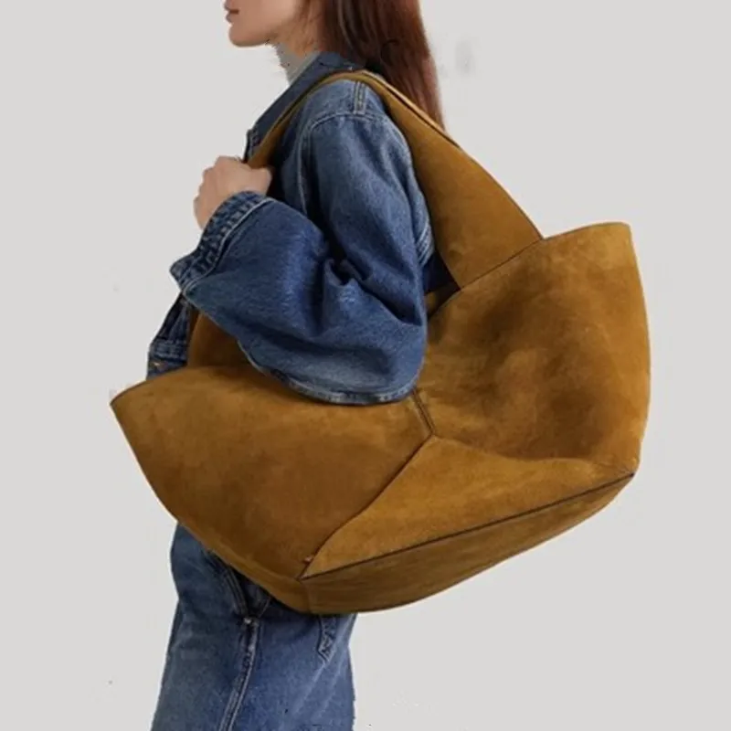 2023 nowa zamszowa torebka wiadro damska torba na ramię kupujących pojemna torba modna uniwersalna torba Crossbody dla kobiet