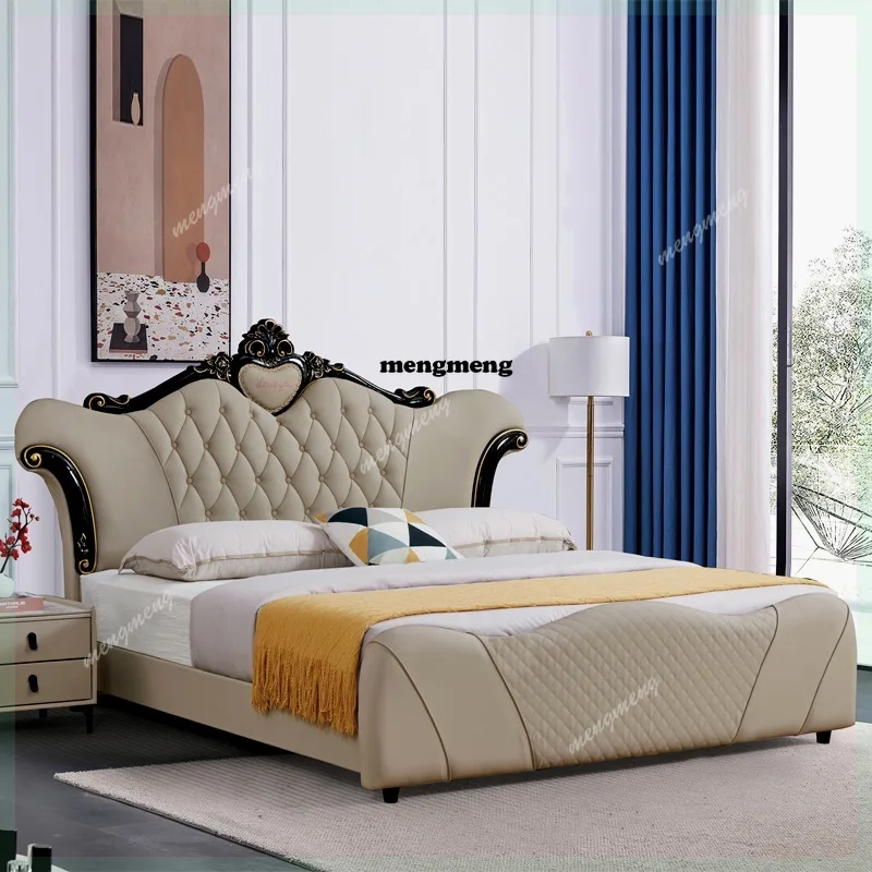 

Nordic High End Quality Bed Frame Ltalian Style Twin Designer High End Reading Bed Princess Modern Organizer Muebles Furniture