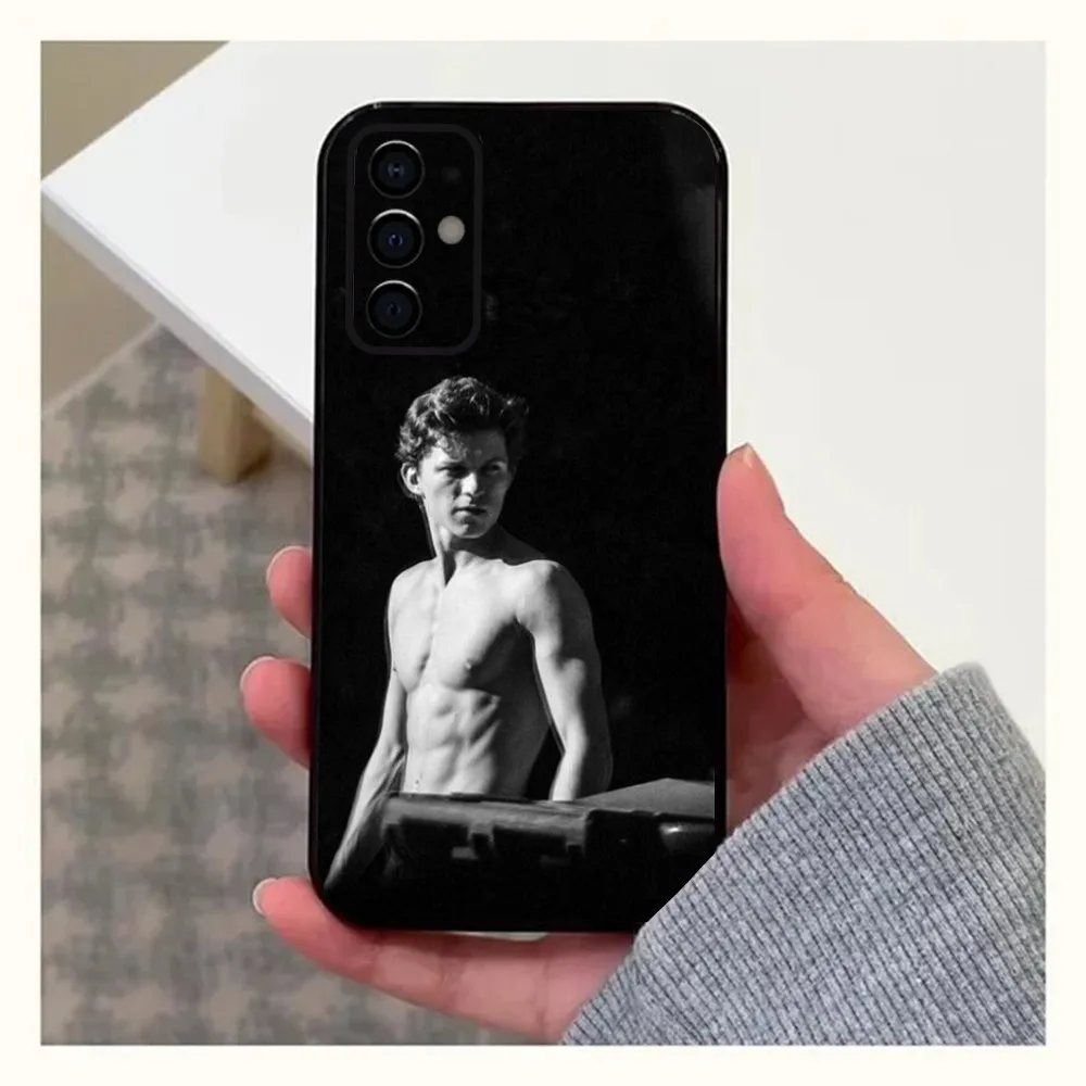 T-Tom H-Holland Actor Phone Case For Samsung S24,S21,S22,S23,S30,Ultra,S20,Plus,Fe,Lite,Note,10,9,5G Black Soft Cover