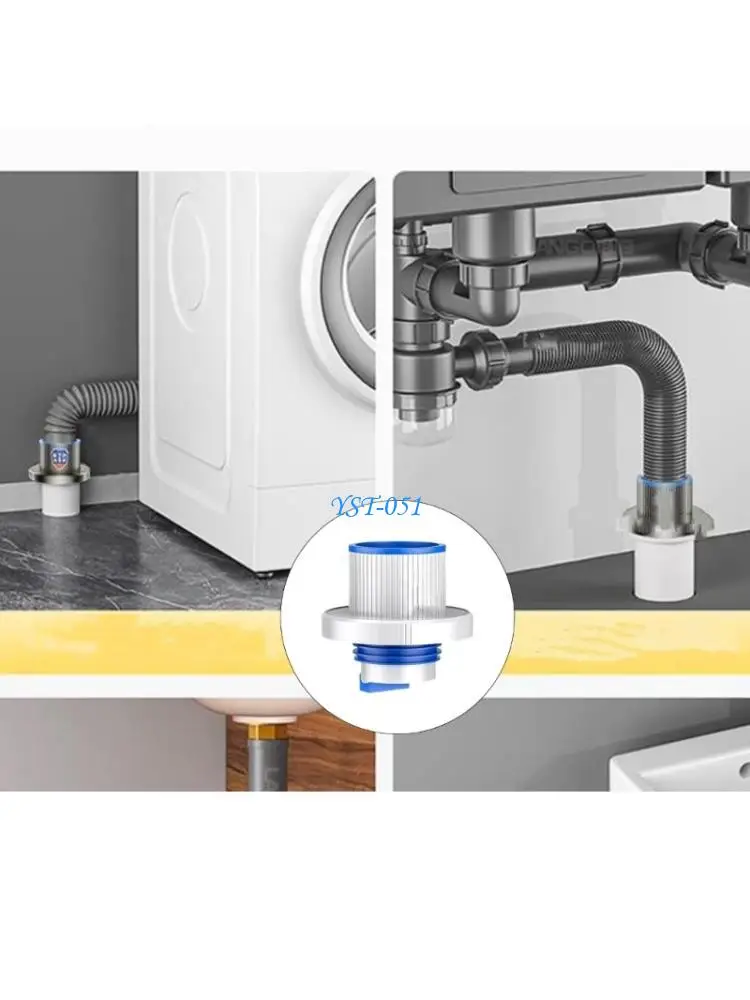 

E15A Washing Machine Drain Hose Seal Plug Sewer Pipe Seal Rings Sealing Cover for Laundry Room, Kitchen, Bathroom Enduring