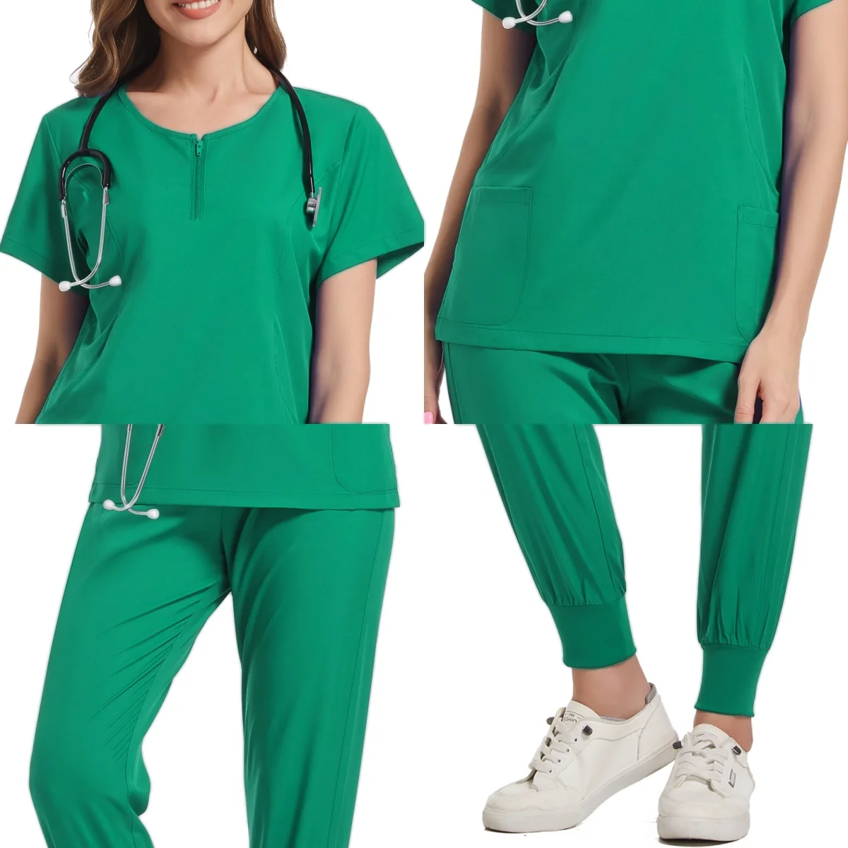 Wholesale Medical Men Doctor Overalls Scrubs Set Surgical Pet Hospital Oral Women Nurse Uniforms Scrub Joggers Spa Uniforms