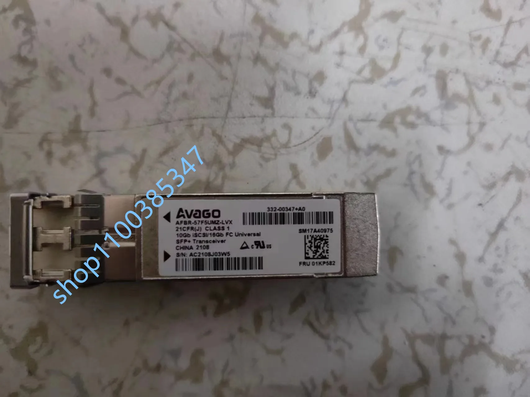 

AVAGO 16G SFP/AFBR-57F5UMZ-LVX/332-00347+A0/4M17A13527/10Gb iSCSI/16Gb FC Universal SFP+ transceiver