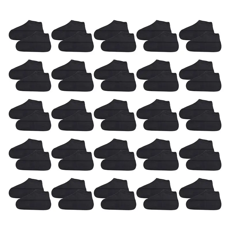 

AA81-Waterproof Shoe Covers 25 Pair Anti-Slip Overshoe Silicone Rain Shoes Outdoor Cycling Protectors Apply To Everyone