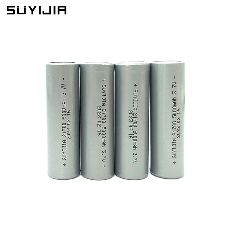 Original 21700 3.7V 5000mAh Rechargeable Li-ion Battery for Camera Flashlight Microphone Shaver Toy Replacement Battery