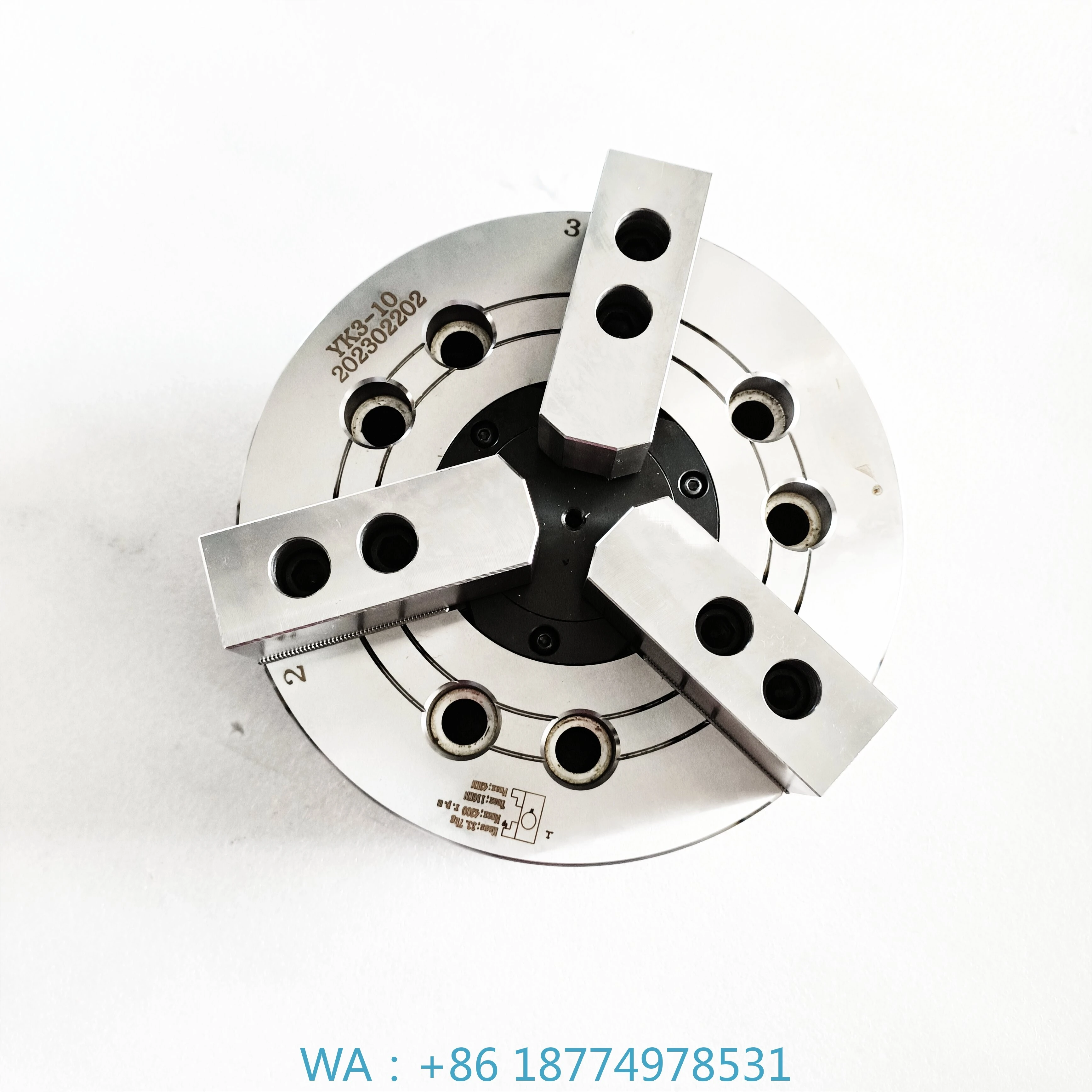 

Chuck for CNC Lathe Machine3 Jaw 8inch Lathe Chuck Through Hole Hydraulic Chuck Power