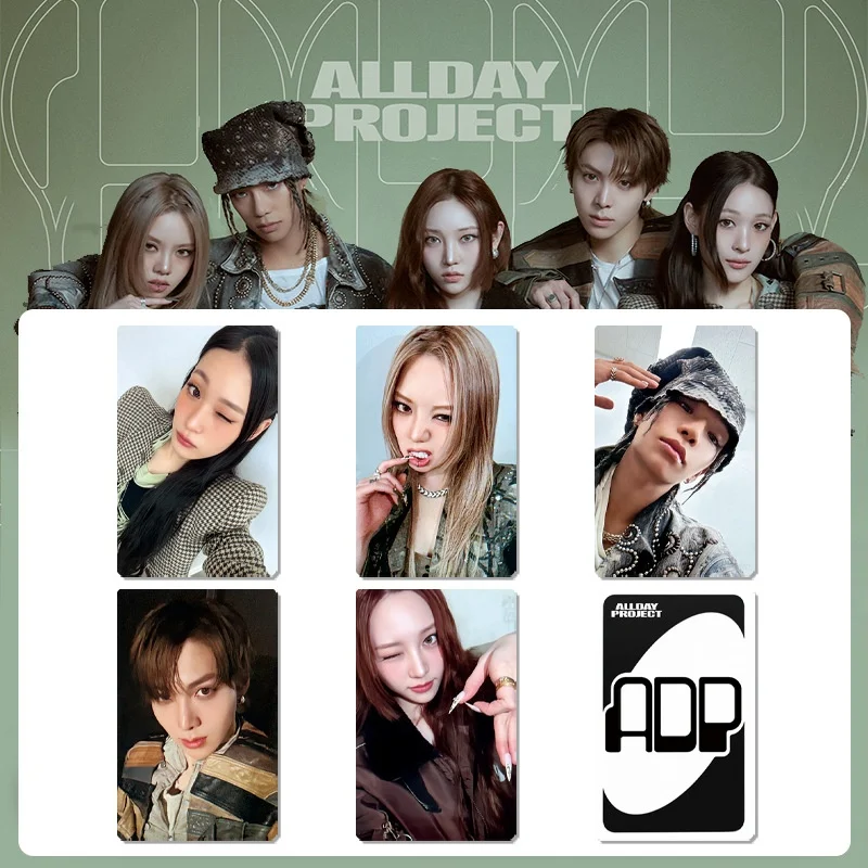 ADP ALLDAY PROJECT Card Annie Tarzan Bailey Woochan Youngseo LOMO Card Double Sides Bright Film Photocard Fans Collection Gift