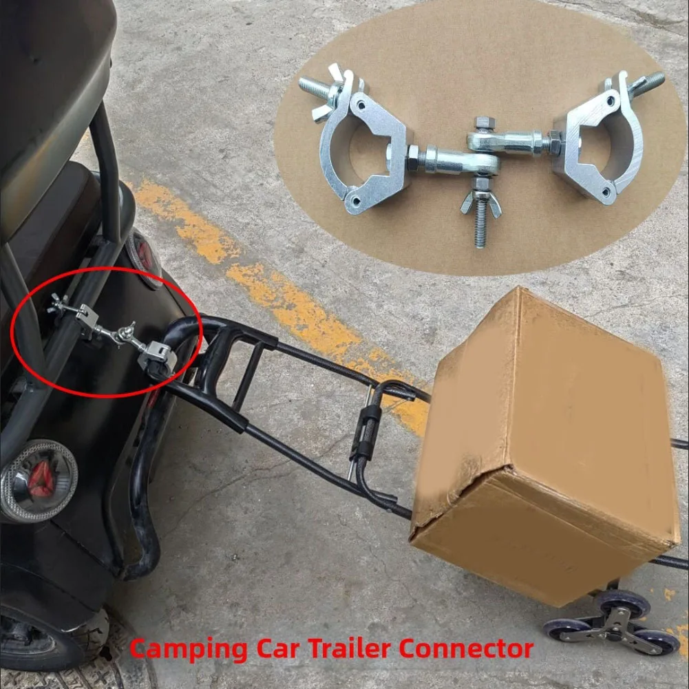 Metal RV Motorcycle Trailer Hook Connector Coupler for Cargo Trailers and Outdoor Use with Easy Installation Design