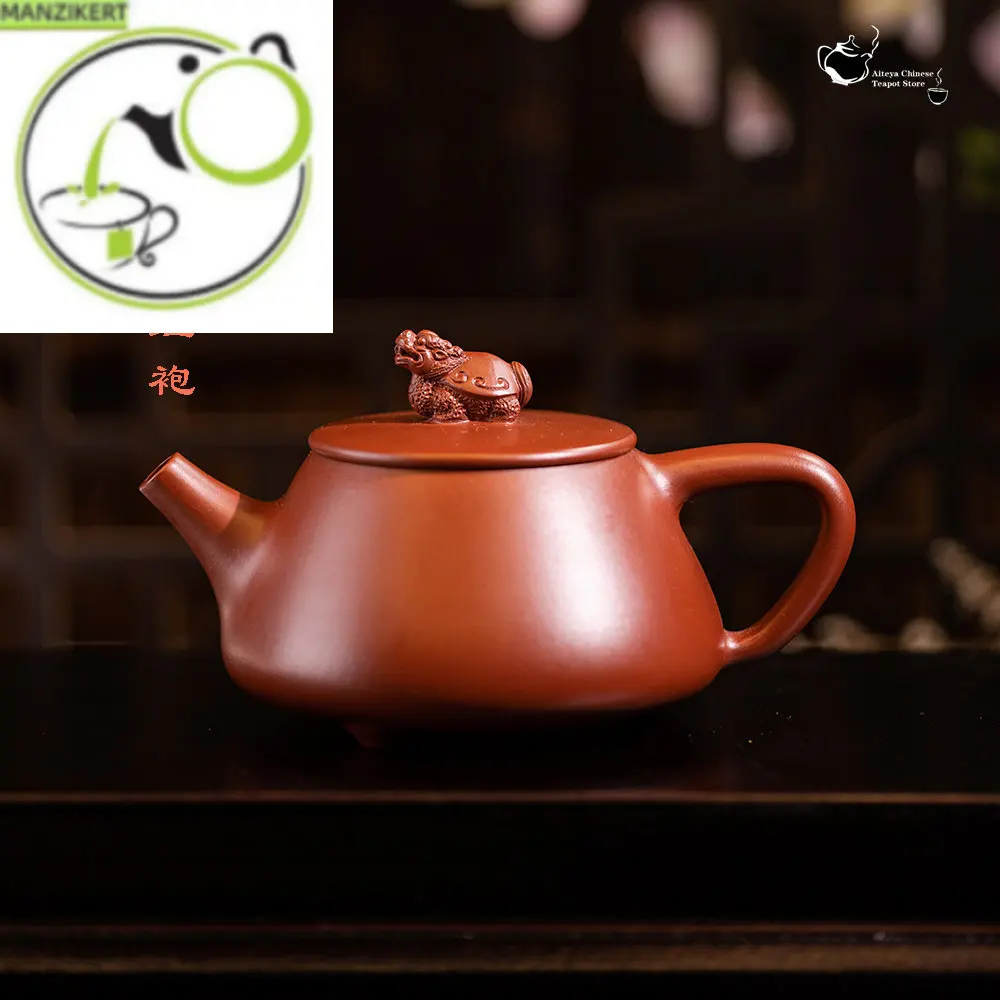 

Yixing Purple Clay Teapot raw mine Dahongpao dragon turtle stone scoop pot Kung Fu tea set household tea set 180ml