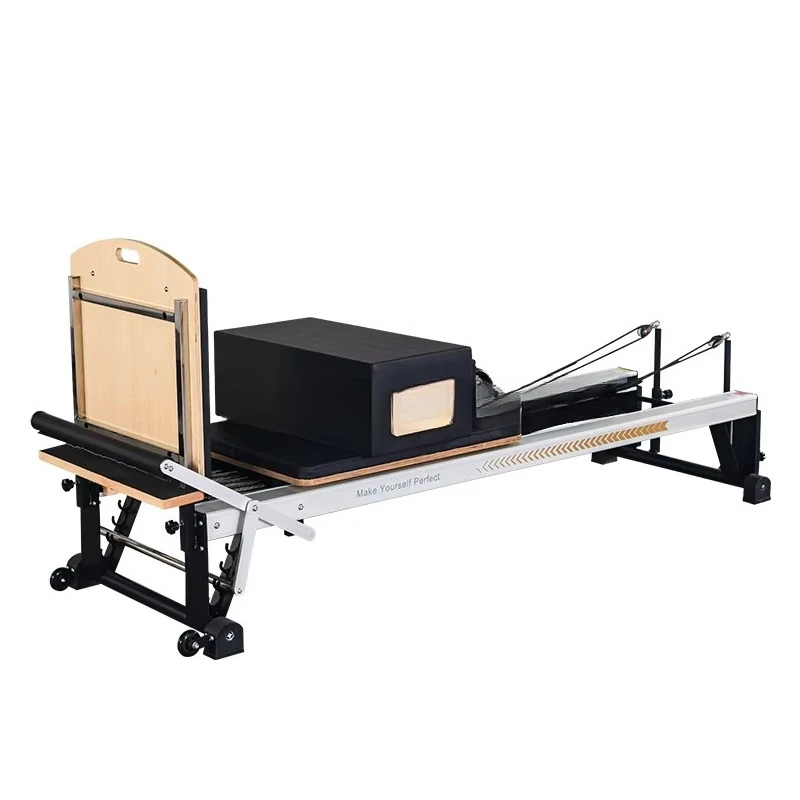 

Luxury Aluminum Reformer Tall Pilates Reformer Equipment Yoga Training Core Bed