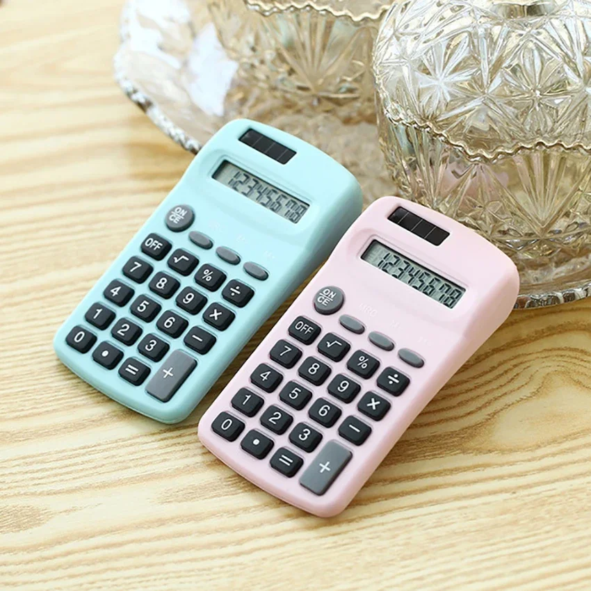 8 Digit Calculator Office Finance Calculator Battery Powered Mini Electronic Calculator School Stationery Supplies