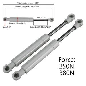 Auto -Gas -Stützstangen, 2 Stücke, 250n, 380n, Universal, 195 mm, 8 mm, Gasfeder, Stützstange, RV -Schockaufzug, Bett, Fenster, Busse, Wohnwagen 6 Hauptverkäufe des hunligen Siedlers - №1