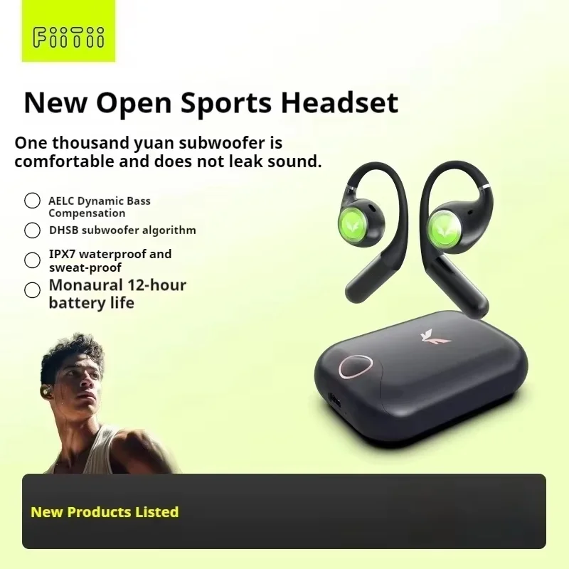 Mifo FiiTii U Open Sports Headphones Bone Conduction Bluetooth Earphones Waterproof Long Battery Life Sports Custom Headphones